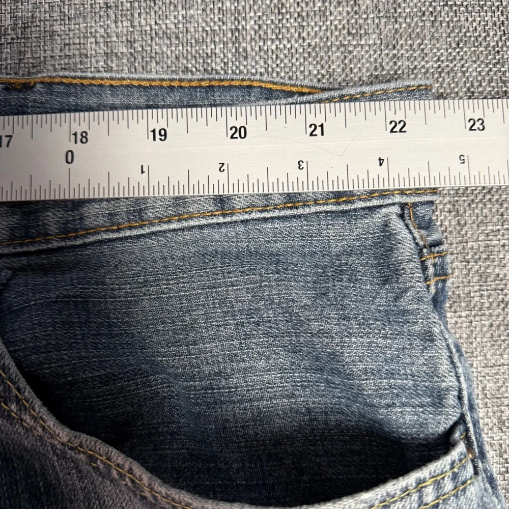 Mens Levi's 559 Relaxed Straight Jeans 44x32 (fits 45x32) Blue Medium Wash Denim